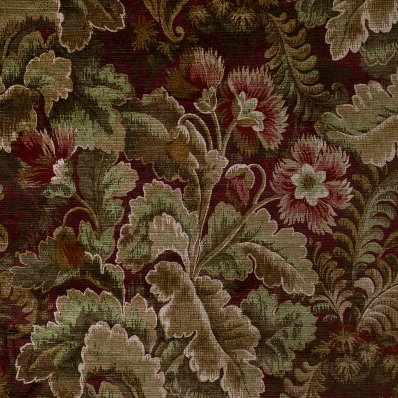 LEE JOFA - BARWICK VELVET- GARNET - Fabric by the Yard GARNET