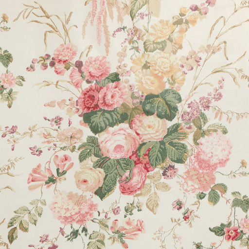 LEE JOFA - FLORAL BOUQUET- PINK/IVY - Fabric by the Yard PINK/IVY