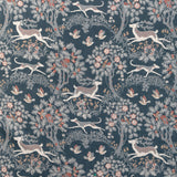 LEE JOFA - MILLE FLEUR PRINT- DENIM - Fabric by the Yard
