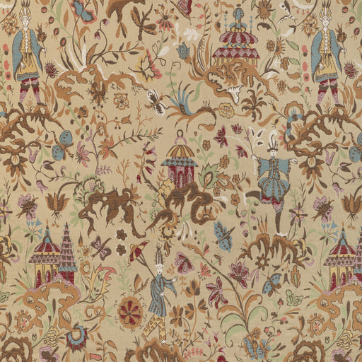 LEE JOFA - CHINESE BROCADE- SAND - Fabric by the Yard SAND