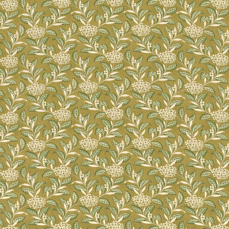 LEE JOFA - ORTENSIA- SAGE ON OLIVE - Fabric by the Yard SAGE ON OLIVE