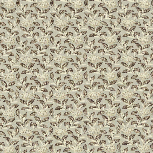 LEE JOFA - ORTENSIA- BROWN ON CELADON - Fabric by the Yard BROWN ON CELADON