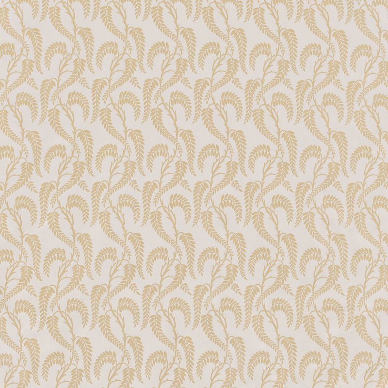 LEE JOFA - WISTERIA- BEIGE ON WHITE - Fabric by the Yard BEIGE ON WHITE