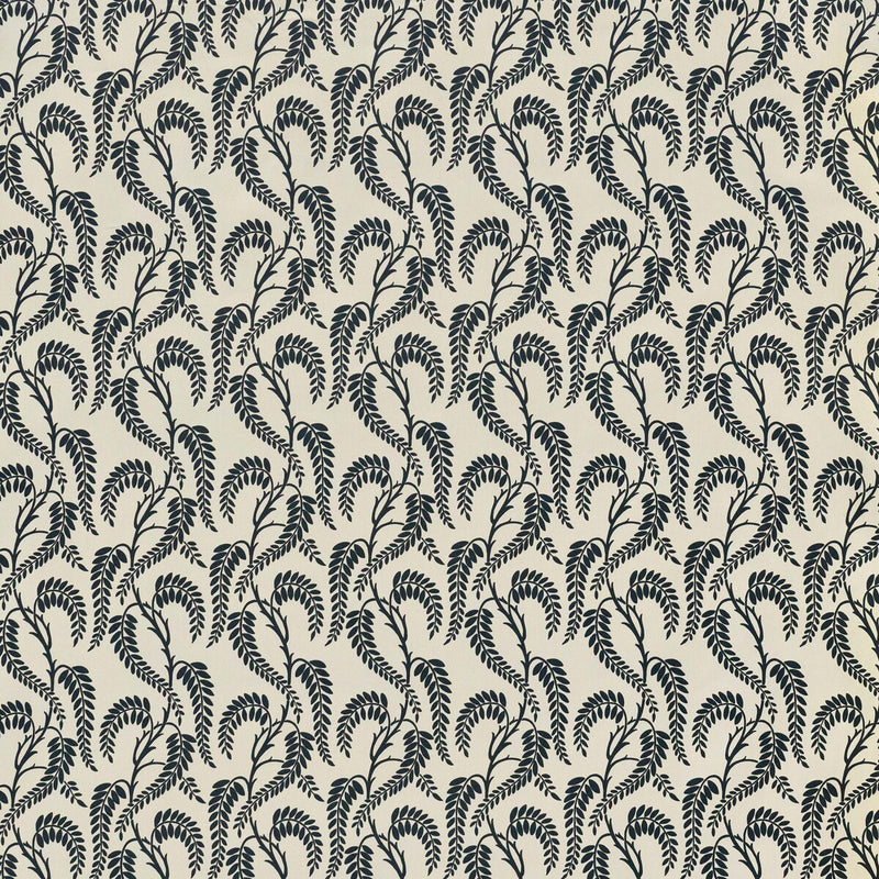 LEE JOFA - WISTERIA- NAVY ON WHITE - Fabric by the Yard NAVY ON WHITE