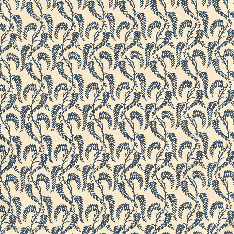 LEE JOFA - WISTERIA II- NAVY BEIGE LN - Fabric by the Yard NAVY BEIGE LN