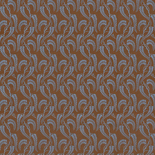 LEE JOFA - WISTERIA II- BLUE BROWN LN - Fabric by the Yard BLUE BROWN LN