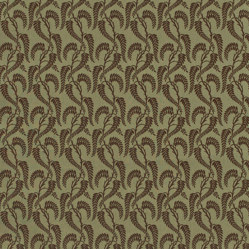 LEE JOFA - WISTERIA II- BROWN SAGE LN - Fabric by the Yard BROWN SAGE LN