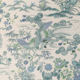 LEE JOFA - SAKURA PRINT- TEAL - Fabric by the Yard
