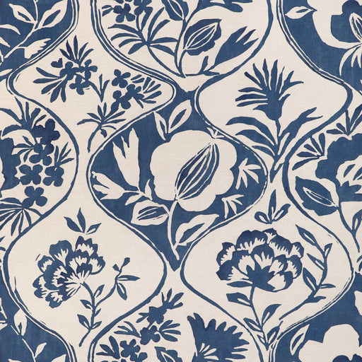 LEE JOFA - CALATHEA PRINT- INDIGO - Fabric by the Yard INDIGO