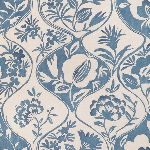 LEE JOFA - CALATHEA PRINT- BLUE - Fabric by the Yard BLUE
