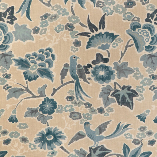 LEE JOFA - POSY PRINT- SAND/SKY - Fabric by the Yard SAND/SKY