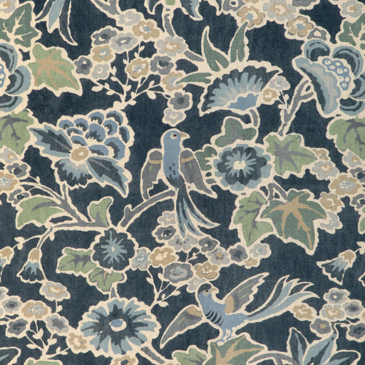 LEE JOFA - POSY PRINT- DENIM/SLATE - Fabric by the Yard DENIM/SLATE