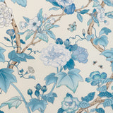 LEE JOFA - GARDENIA PRINT- DELFT/SKY - Fabric by the Yard