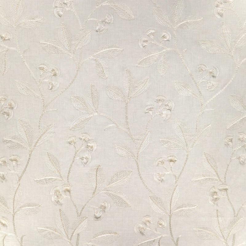 LEE JOFA - IRIS EMBROIDERY- IVORY - Fabric by the Yard IVORY