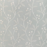 LEE JOFA - IRIS EMBROIDERY- AQUA - Fabric by the Yard