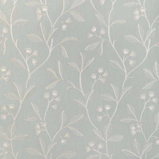 LEE JOFA - IRIS EMBROIDERY- AQUA - Fabric by the Yard AQUA