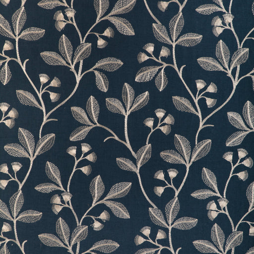 LEE JOFA - IRIS EMBROIDERY- MIDNIGHT - Fabric by the Yard MIDNIGHT