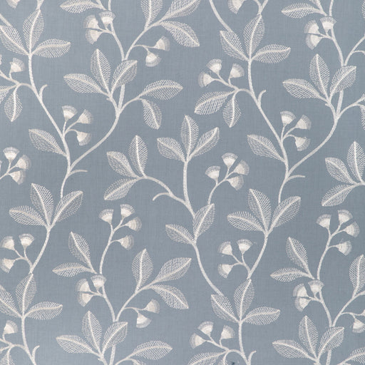 LEE JOFA - IRIS EMBROIDERY- BLUE - Fabric by the Yard BLUE