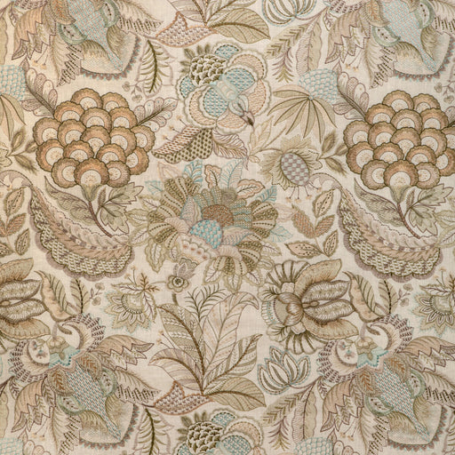 LEE JOFA - EDEN EMB- SAGE/STONE - Fabric by the Yard SAGE/STONE