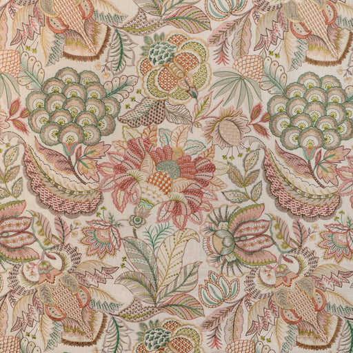 LEE JOFA - EDEN EMB- PINK/MULTI - Fabric by the Yard PINK/MULTI