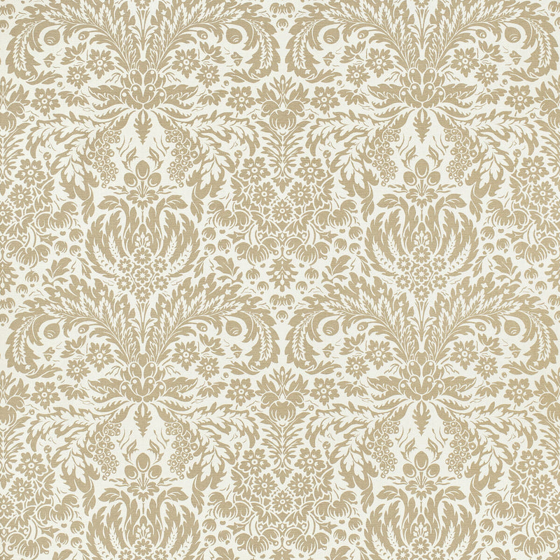 LEE JOFA - DAMASK- MARRON GLACE - Fabric by the Yard MARRON GLACE