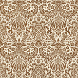 LEE JOFA - DAMASK- BROWN - Fabric by the Yard