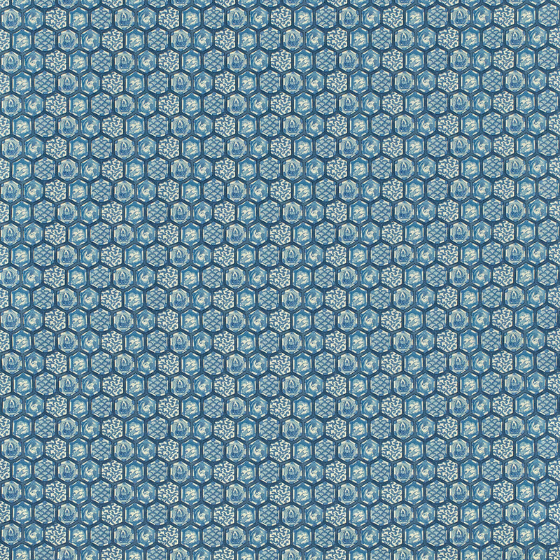 LEE JOFA - IMARI II- BLUE - Fabric by the Yard BLUE
