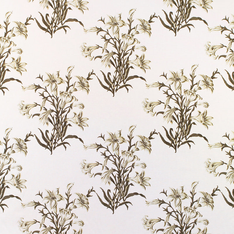 LEE JOFA - LILIES- MONOCHROME - Fabric by the Yard MONOCHROME
