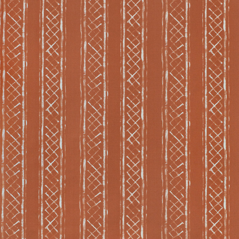 LEE JOFA - MILOS BLOTCHED STR- TERRACOTTA - Fabric by the Yard TERRACOTTA
