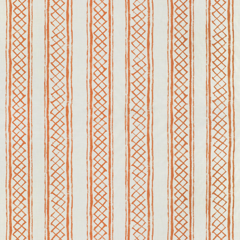 LEE JOFA - MILOS STRIPE- TERRACOTTA - Fabric by the Yard TERRACOTTA