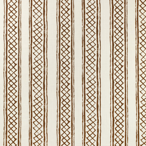 LEE JOFA - MILOS STRIPE- BROWN - Fabric by the Yard BROWN