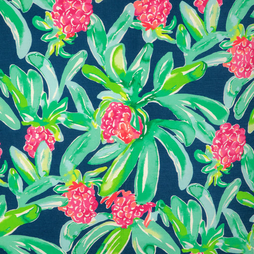 LEE JOFA - ISLAND EXOTIC- NAVY - Fabric by the Yard NAVY