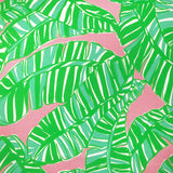 LEE JOFA - GO BANANAS- PINK/GREEN - Fabric by the Yard