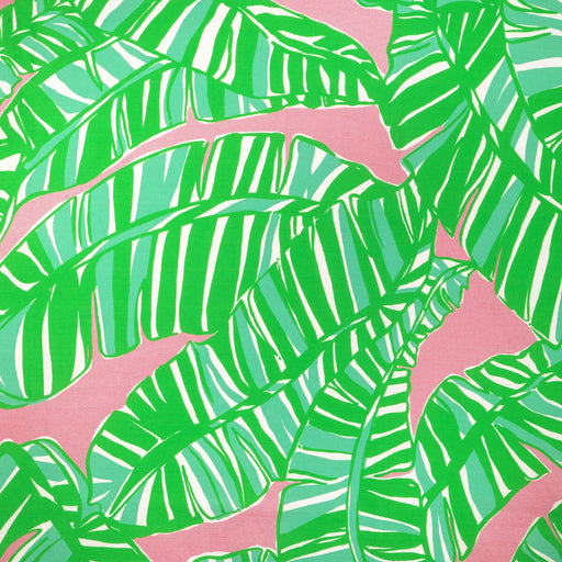 LEE JOFA - GO BANANAS- PINK/GREEN - Fabric by the Yard PINK/GREEN