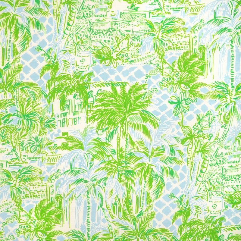 LEE JOFA - PALM BEACH- BLUE/GREEN - Fabric by the Yard BLUE/GREEN