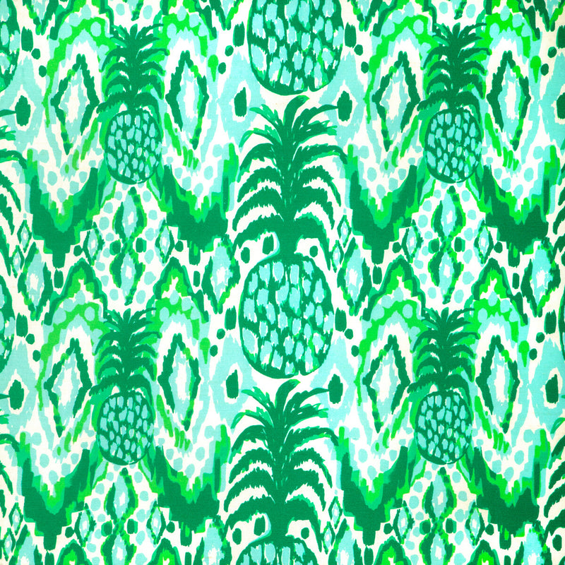 LEE JOFA - TROPI CALL ME- KELLY/AQUA - Fabric by the Yard KELLY/AQUA