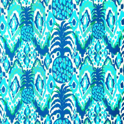 LEE JOFA - TROPI CALL ME- NAVY/SEA - Fabric by the Yard NAVY/SEA