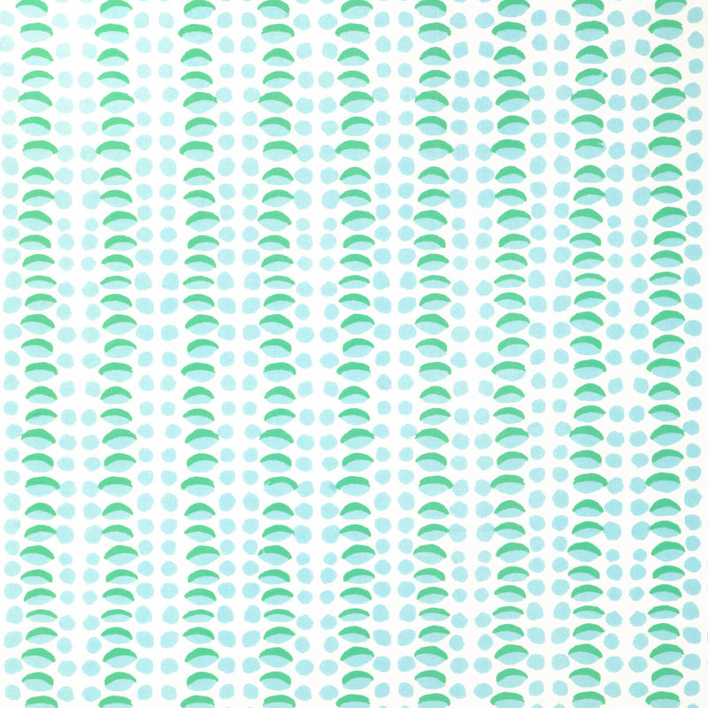 LEE JOFA - SPOT THAT- AQUA/GREEN - Fabric by the Yard AQUA/GREEN