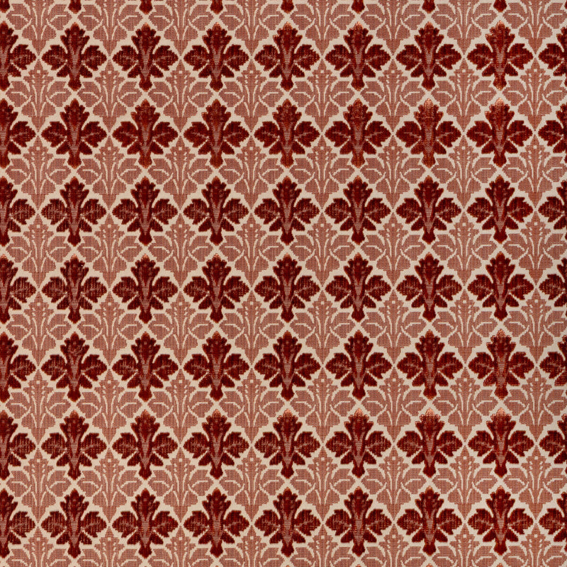 LEE JOFA - FIORE VELVET- CORAL - Fabric by the Yard CORAL