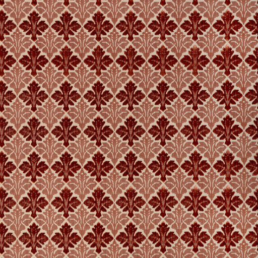 LEE JOFA - FIORE VELVET- CORAL - Fabric by the Yard CORAL