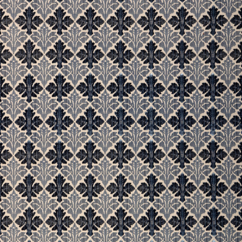 LEE JOFA - FIORE VELVET- INDIGO - Fabric by the Yard INDIGO