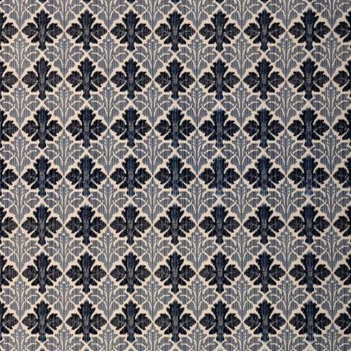 LEE JOFA - FIORE VELVET- INDIGO - Fabric by the Yard INDIGO