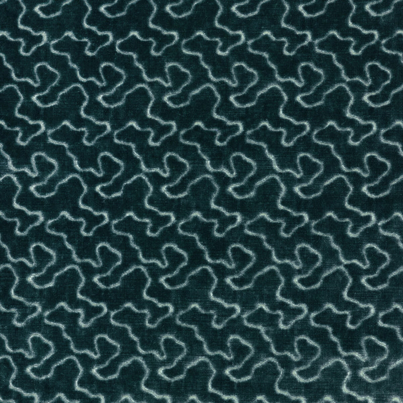 LEE JOFA - MARLOWE VELVET- AQUA - Fabric by the Yard AQUA