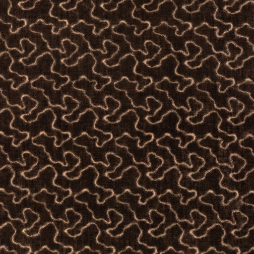 LEE JOFA - MARLOWE VELVET- BROWN - Fabric by the Yard BROWN