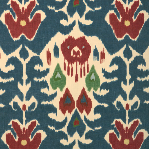 LEE JOFA - MARCO POLO II- NAVY/RED - Fabric by the Yard NAVY/RED