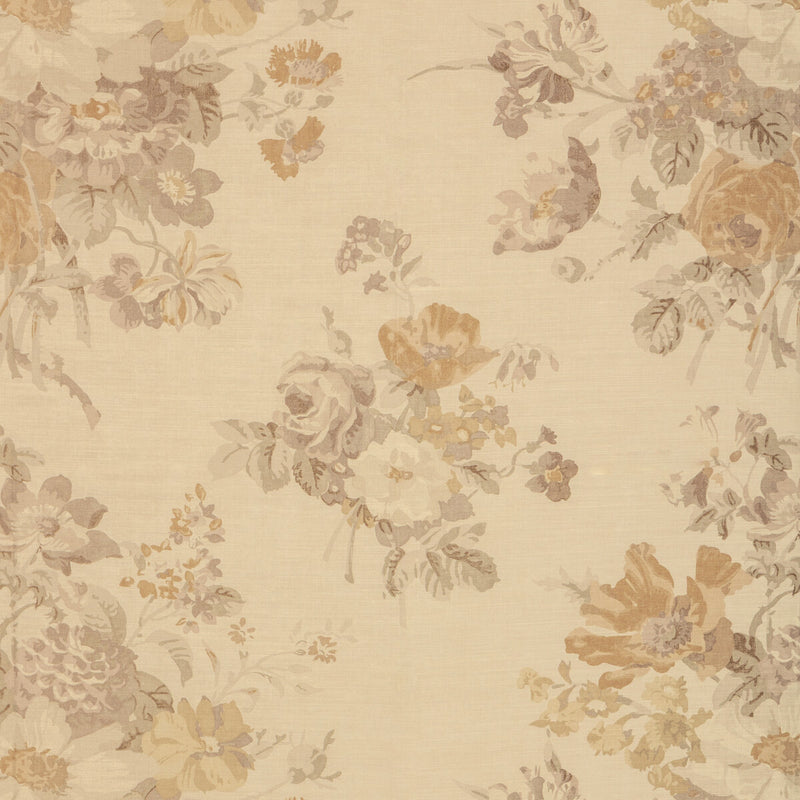 LEE JOFA - HATHAWAY PRINT- TAUPE - Fabric by the Yard TAUPE