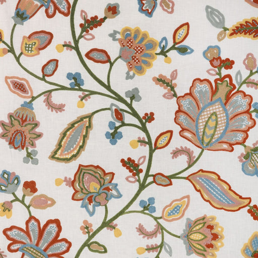 LEE JOFA - WESTFIELD EMB- IVORY/MULTI - Fabric by the Yard IVORY/MULTI