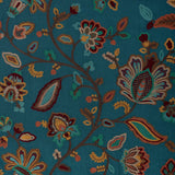 LEE JOFA - WESTFIELD EMB- TEAL/OCHRE - Fabric by the Yard
