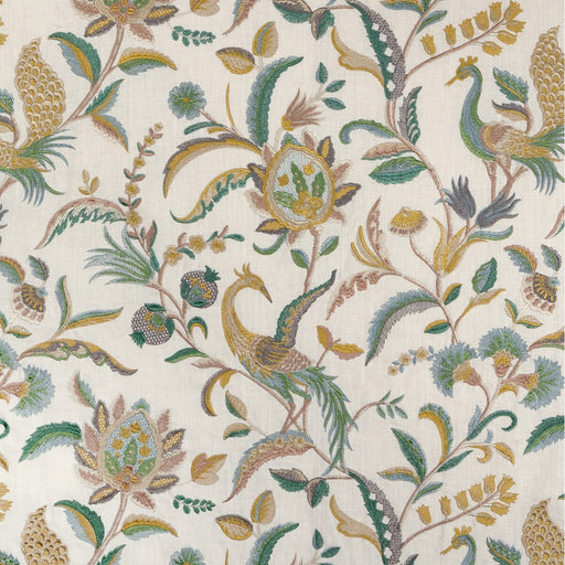LEE JOFA - PALAWAN EMB- TEAL/GREEN - Fabric by the Yard TEAL/GREEN