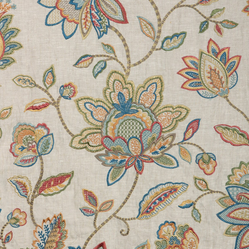 LEE JOFA - MAYFAIR EMB- MULTI - Fabric by the Yard MULTI